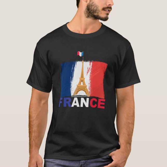 frankrike paris t shirt (Framsida)