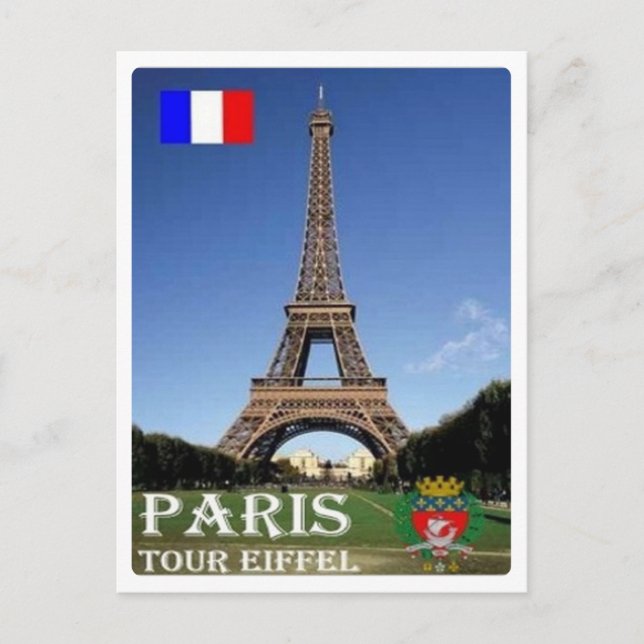 Frankrike - Paris - Tour Eiffel - Vykort (Framsida)