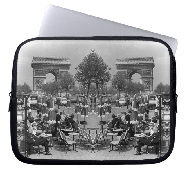 Frankrike Paris Triumphal Arch 1970 iPad Smart Cov Laptop Fodral (Framsidan)