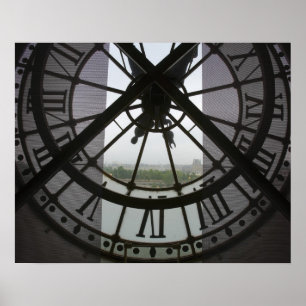 Frankrike, Paris. Visa över Seine River genom Poster