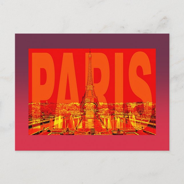 Frankrike Paris Vykort (Framsida)