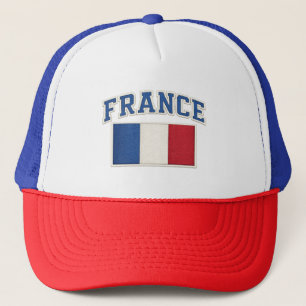 Frankrike Patriotisk Flagga Broderad Hatt Keps