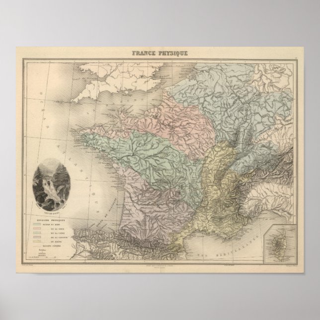 Frankrike Physique Poster (Framsidan)