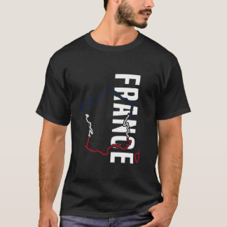 Frankrike Present Fransk Flagga Eiffeltornet Frank T Shirt