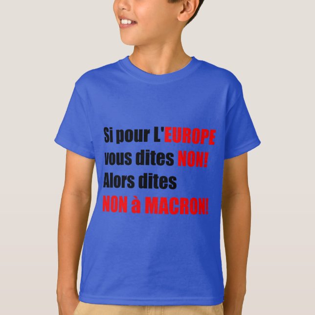 Frankrike Presidentval 2017 - Blue Kids Tee (Framsida)