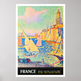 Frankrike, Provence, Fransk riviera, hamn i St. Tr Poster