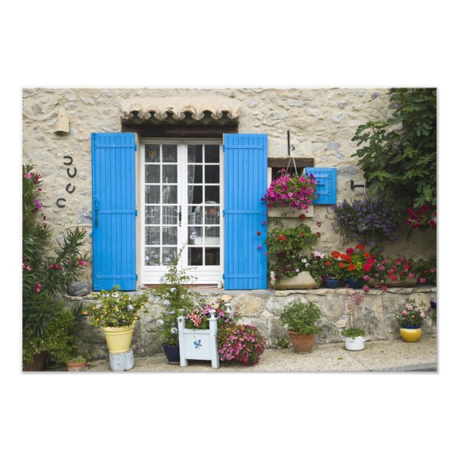 Frankrike, Provence, Saint-Lèger-du-Ventoux. Fototryck (Framsidan)