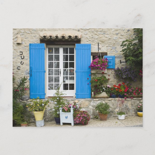 Frankrike, Provence, Saint-Lèger-du-Ventoux. Vykort (Framsida)