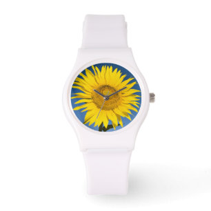 Frankrike, Provence, Valensole. Solrosor står Armbandsur
