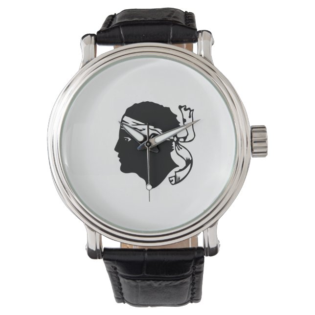 frankrike region corsica flagga corse armbandsur (Framsida)