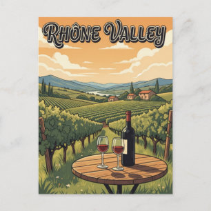 Frankrike Rhone Valley Travel Vykort