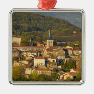 Frankrike, Rhonefloden, stad nära Vienne Julgransprydnad Metall