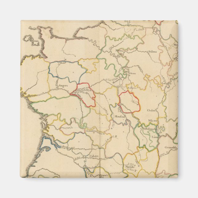 Frankrike Rivers Magnet (Framsidan)