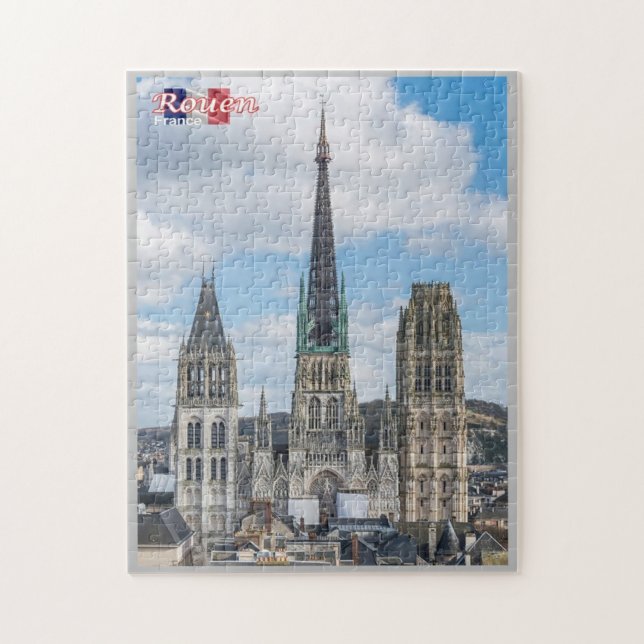 Frankrike - Rouen - Cattedrale di Notre-Dame - Pussel (Vertikal)
