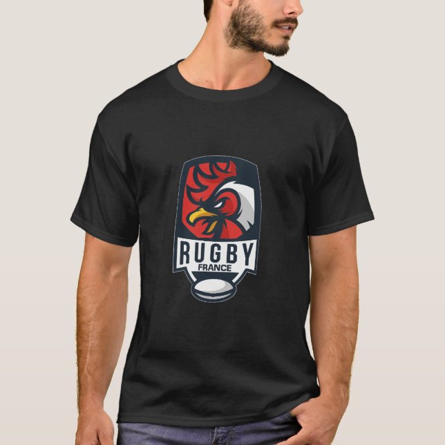 Frankrike Rugby 6 Nations T Shirt (Framsida)