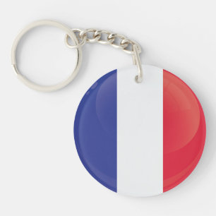 Frankrike Rund ikon flagga