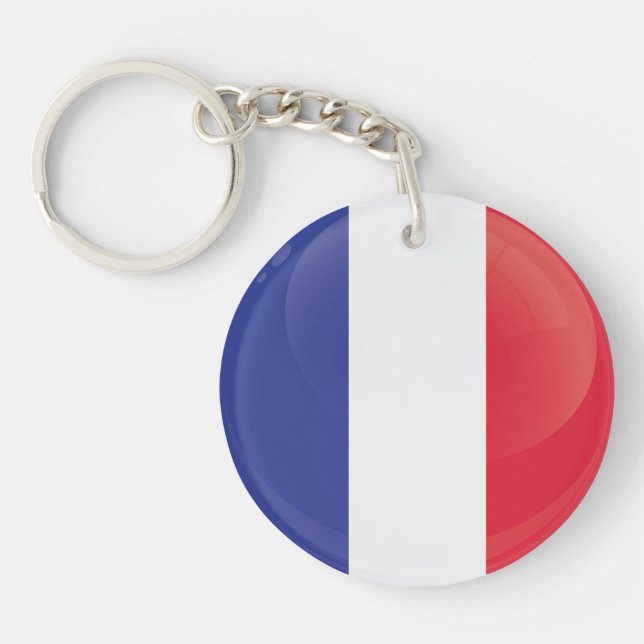 Frankrike Rund ikon flagga (Framsidan)