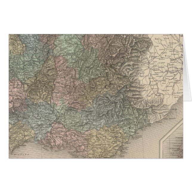 Frankrike SE Hälsningskort (Framsidan Horizontal)