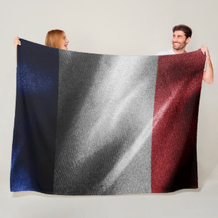 Frankrike silke flagga fleecefilt