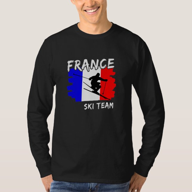 Frankrike skid-T-shirt T Shirt (Framsida)