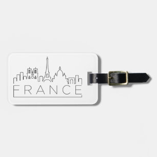 Frankrike Skyline Luggage Tag Bagagebricka
