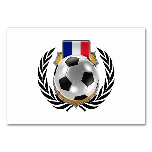 Frankrike Soccer Champions Bordsnummer (Framsidan)
