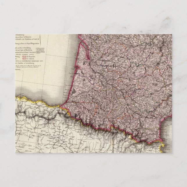 Frankrike Southwest Vykort (Framsida)