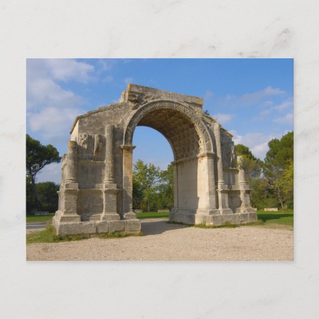 Frankrike, St. Remy de Provence, Triumphal Arch Vykort (Framsida)