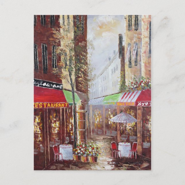 Frankrike Streets vykort (Framsida)