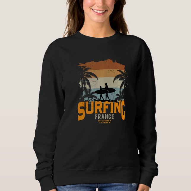 Frankrike Surfing 2 T Shirt (Framsida)