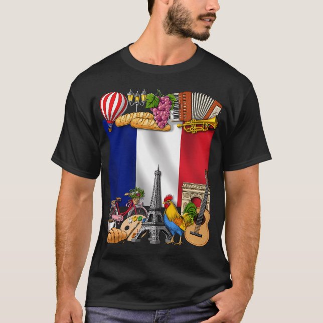 Frankrike T Shirt (Framsida)