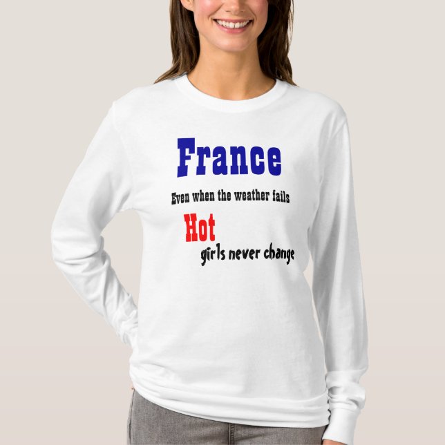 Frankrike T-tröjor T-shirt (Framsida)