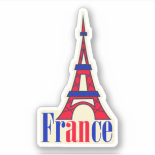Frankrike Travel Vinyl Sticker Klistermärken