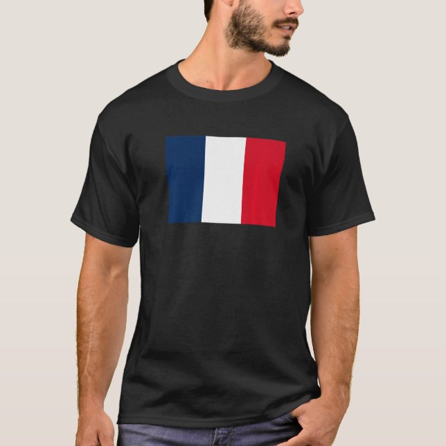 Frankrike Tricolor T Shirt (Framsida)