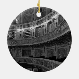Frankrike Versailles palace opera house 1970 Julgransprydnad Keramik