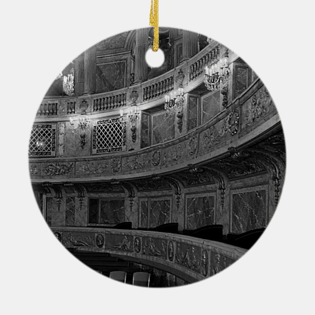 Frankrike Versailles palace opera house 1970 Julgransprydnad Keramik (Baksidan)