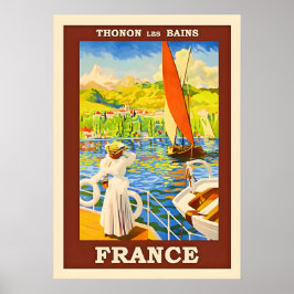 Frankrike Vintage resor Poster