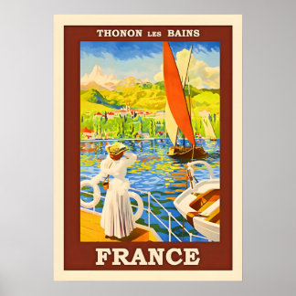Frankrike Vintage resor Poster