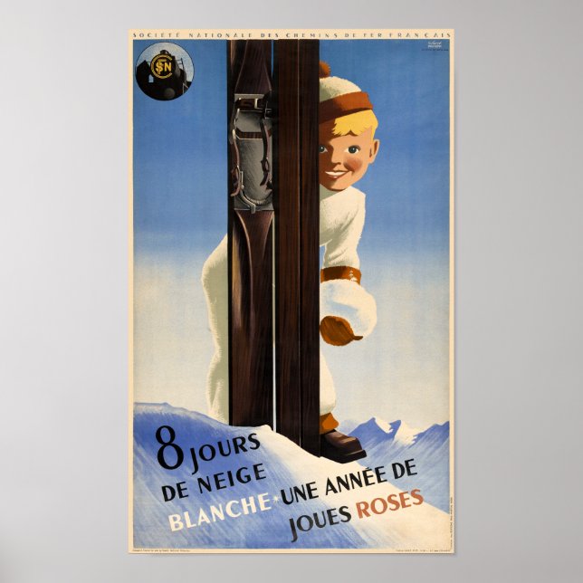 Frankrike Vintage resor Poster 1938 (Framsidan)