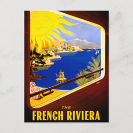 Frankrike Vintage resor Poster återställd Vykort