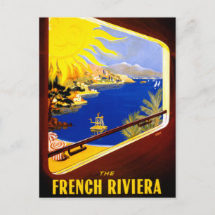 Frankrike Vintage resor Poster återställd Vykort