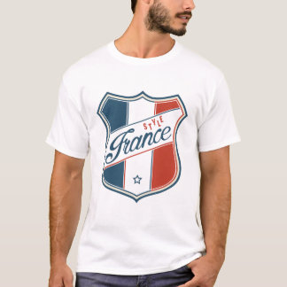 Frankrike Vintage Stil Unique T-Shirt - Paris Trav
