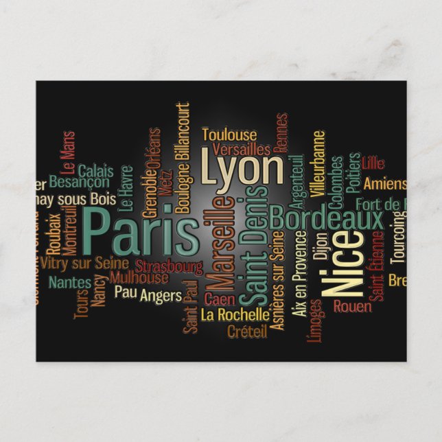 FRANKRIKE vykort (Framsida)