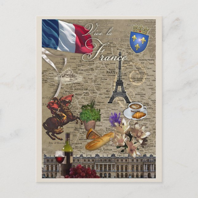 Frankrike Vykort (Framsida)