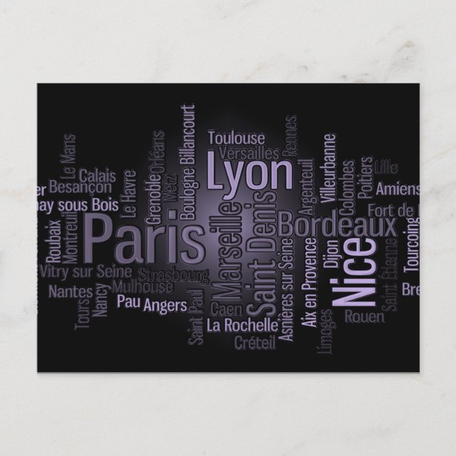 FRANKRIKE-vykort Vykort (Framsida)