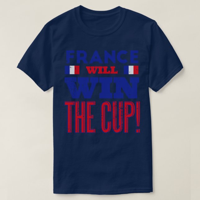 Frankrike Will Win Kopp T Shirt (Design framsida)