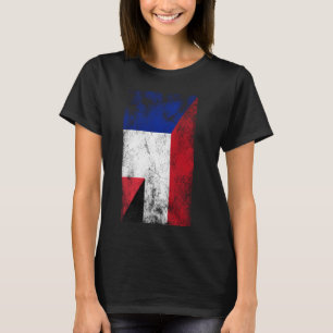Frankrike Yemen Flaggor - Fransk Yemeni T Shirt