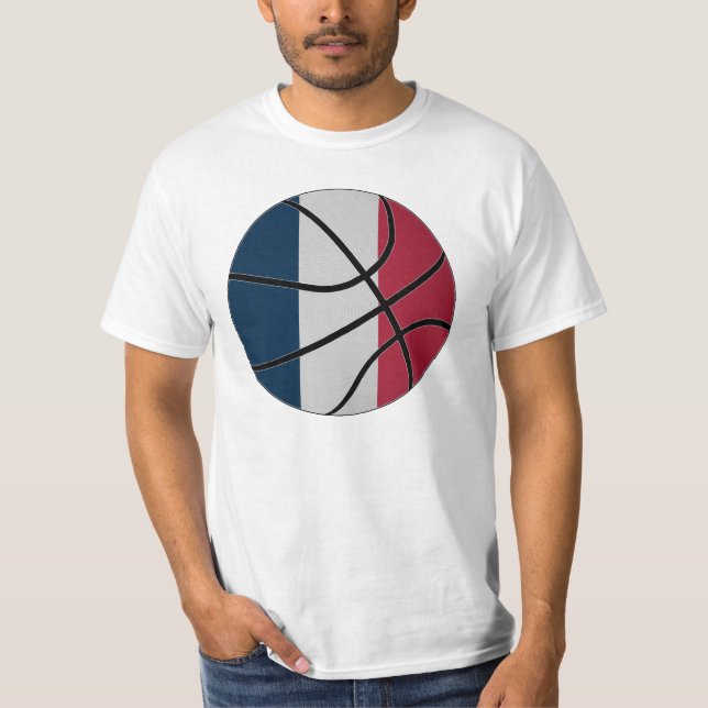 FrankrikebasketT-tröja T Shirt (Framsida)