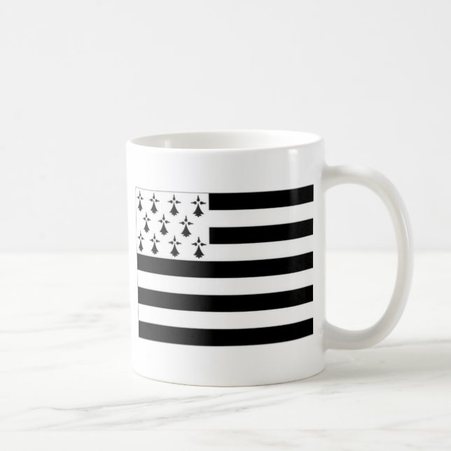 FrankrikeBrittany flagga Kaffemugg (Höger)