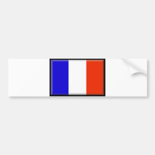 Frankrikeflagga Bildekal